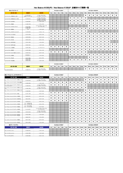 店舗別サイズ展開一覧 - ユナイテッドアローズ;pdf