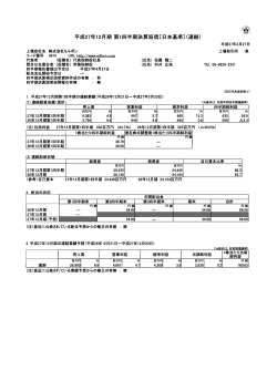 平成27年12月期 第1四半期決算短信〔日本基準〕（連結）;pdf