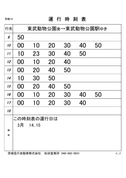 東武動物公園から出発;pdf