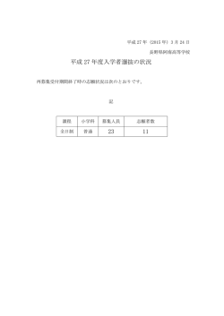 再募集受付期間終了時の志願状況;pdf