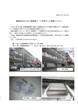 釧路支社ビルから換気扇フードが落下した事象;pdf