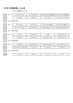 ルーティン構成表;pdf