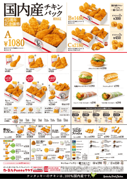 Menu PDF（日本語） - ケンタッキーフライドチキン;pdf