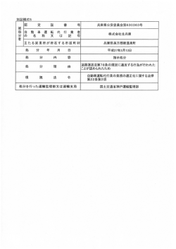 別言 様式5 被 認 定 証 番 号 兵庫県公安委員会第630363;pdf