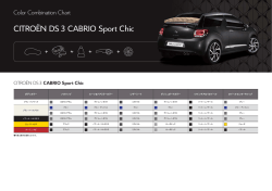 DS 3 CABRIO 組み合わせ表（PDF）;pdf