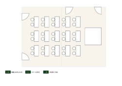 ） F 4 （I J U FI O A 藤 葵 会場 スクール形式 形式 2名掛け 30名 人数;pdf