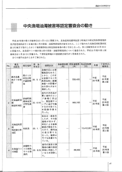 中央漁場油濁被害等認定審査会の動き;pdf