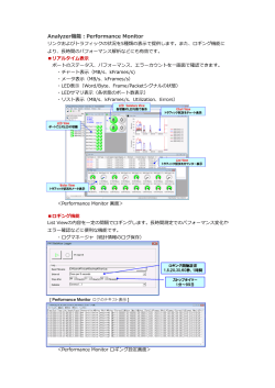 Analyzer機能：Performance Monitor;pdf