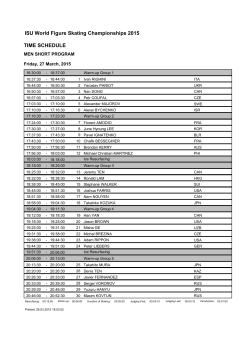 ISU World Figure Skating Championships 2015 TIME SCHEDULE;pdf