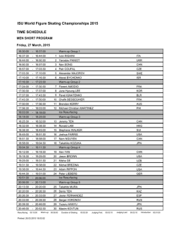 ISU World Figure Skating Championships 2015 TIME SCHEDULE;pdf