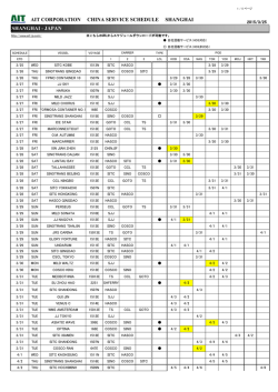 上海 - 日本 サービス;pdf