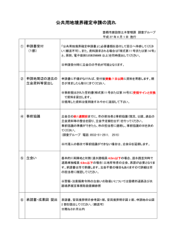 公共用地境界確定申請の流れ (PDF 113KB)