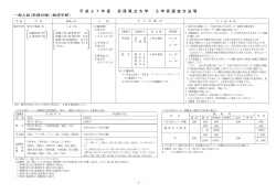 一般入試(前期日程) - 兵庫県立大学 University of Hyogo