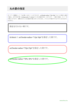 丸め罫の指定