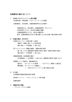 計画策定の進め方について（PDF：36KB）