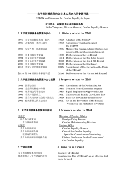 女子差別撤廃条約と日本の男女共同参画行政 [PDF形式:106KB]