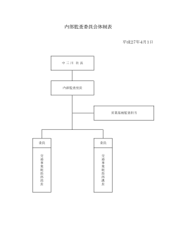 内部監査委員会体制 （PDF 16KB）