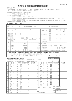 妊婦健康診査費還付助成申請書 （PDF 196.6KB）