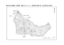 成田市生き物調査 図面集 調査ブロック15．尾羽根川流域下流（派川根