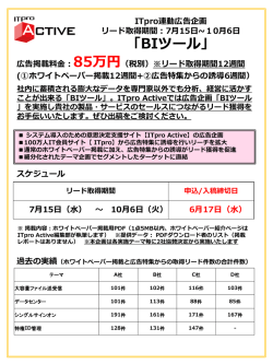 ITpro連動広告企画 「BIツール」