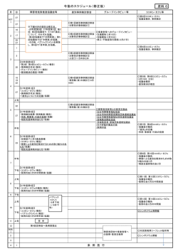 資料 6 今後のスケジュール（修正後）