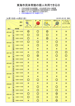 休館日