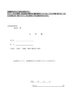上 申 書