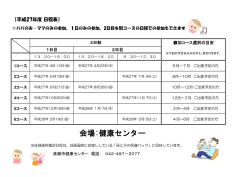 会場:健康センター