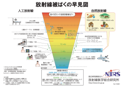 放射線被ばくの早見図 - 放射線医学総合研究所