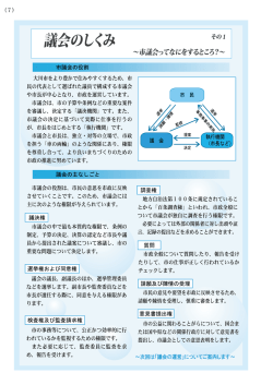 議会のしくみ