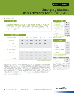 ファンドの概要 新興国市場現地通貨建債券ETF(EMLC)は