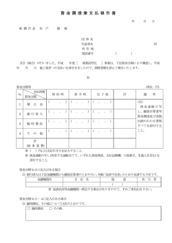 資 金 調 達 兼 支 払 報 告 書