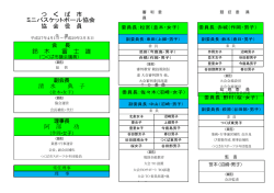 協会役員・委員組織図 - つくば市ミニバスケットボール協会