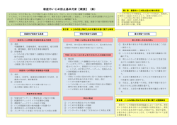 新座市いじめ防止基本方針【概要】（案）