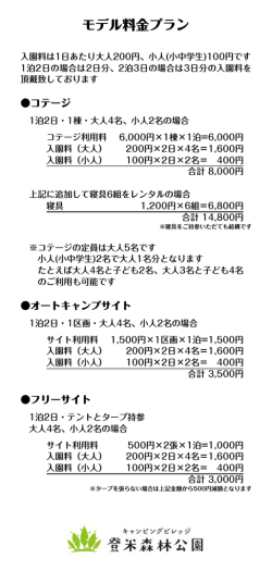 モデル料金プラン