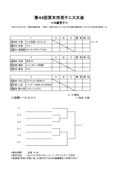 第44回茨木市民テニス大会