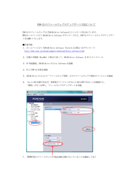 PDW-U2 のファームウェアのアップデート方法について