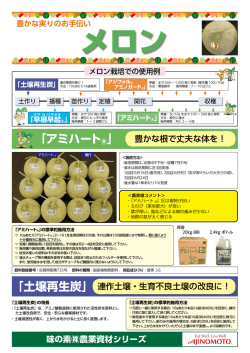 メロン - 味の素ヘルシーサプライ
