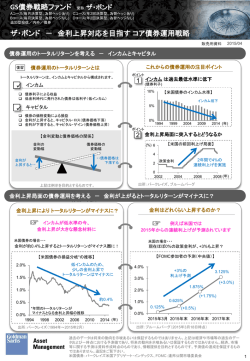 GS債券戦略ファンド 愛称：ザ・ボンド ザ・ボンド － 金利上昇対応を目指す