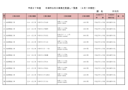 課 名 耕地課 平成27年度 中津市公共工事発注見通し一覧表 （4月1日