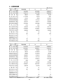9．主要財政指標