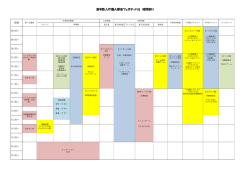 第9回JJC個人部会フェスティバル 時間割り