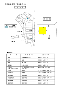 市有地の概要（物件番号2）