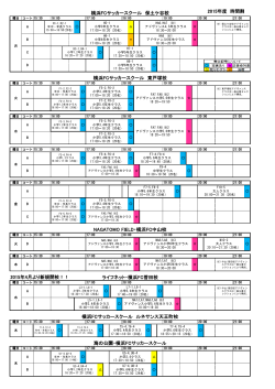 2015年04月01日現在 - 横浜FCサッカースクール