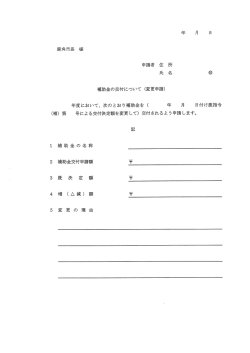 H27補助金交付変更申請書