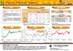 概況 マーケット動向 主な経済指標 為替 金利 株価
