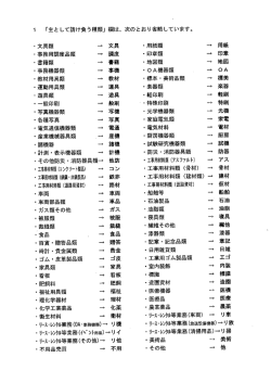 ー 「主と して請け負う種類」 欄は、 次のとおり省略しています。