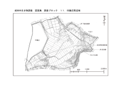 成田市生き物調査 図面集 調査ブロック 11．印旛沼周辺域