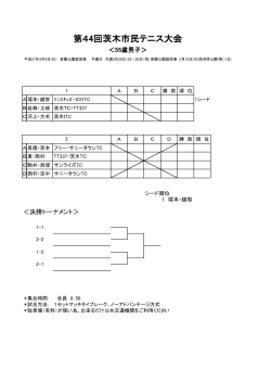 55歳男子 - 茨木テニス連盟