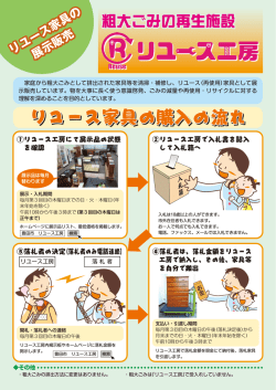 リユース家具の購入の流れ